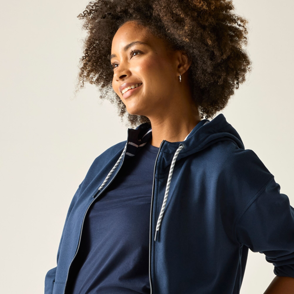 Regatta Womens Bayletta Full Zip Hoodie - Navy