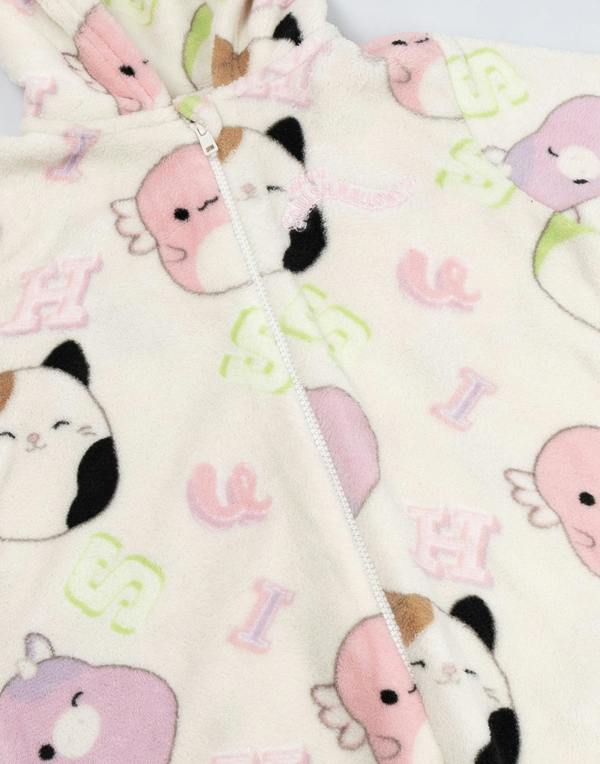 Vanilla Underground Squishmallows Girls White Character Faces Onesie