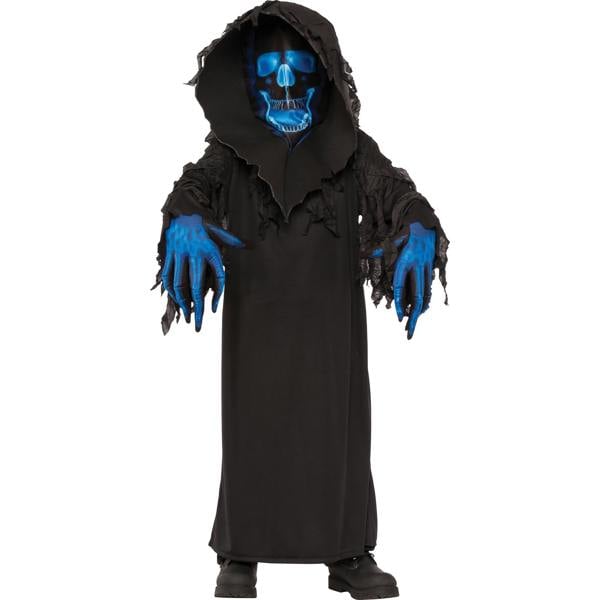 Bristol Novelty Childrens Unisex Phantom Reaper Costume - Black/Blue