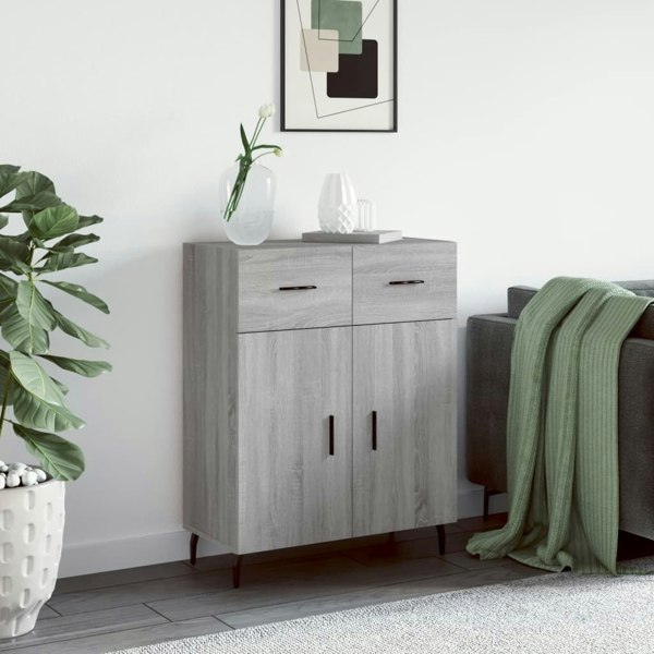 Berkfield Sideboard Grey Sonoma 69.5x34x90 cm Engineered Wood