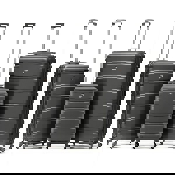 Flight Knight 55x40x20cm Cabin Carry On Luggage with Medium Case and Large Size Check-in Hold Suitcase