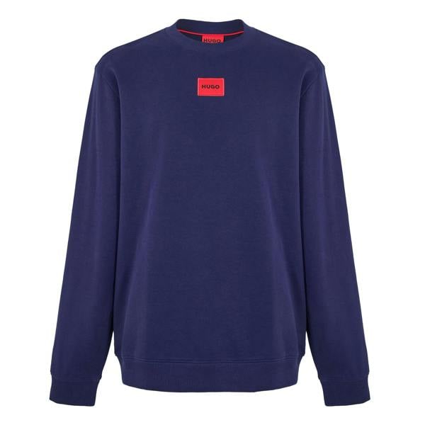 Hugo Mens Diragol Crew Neck Sweatshirt - Navy - 