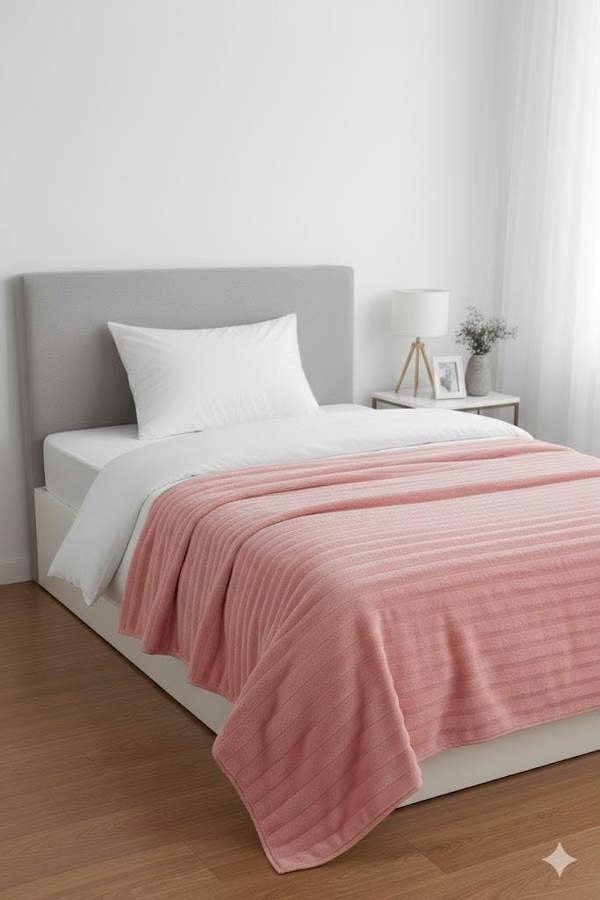 Big Cord Teddy Blush Throw 150x200cm