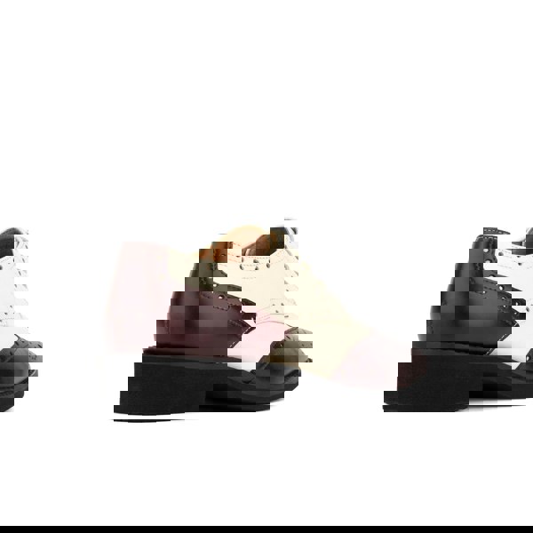 Embassy London Eton - Burgundy & Cream - Women's square toe leather lace-up