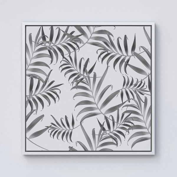 Warren Reed Hawaiian Style Palm Leaves Framed Canvas