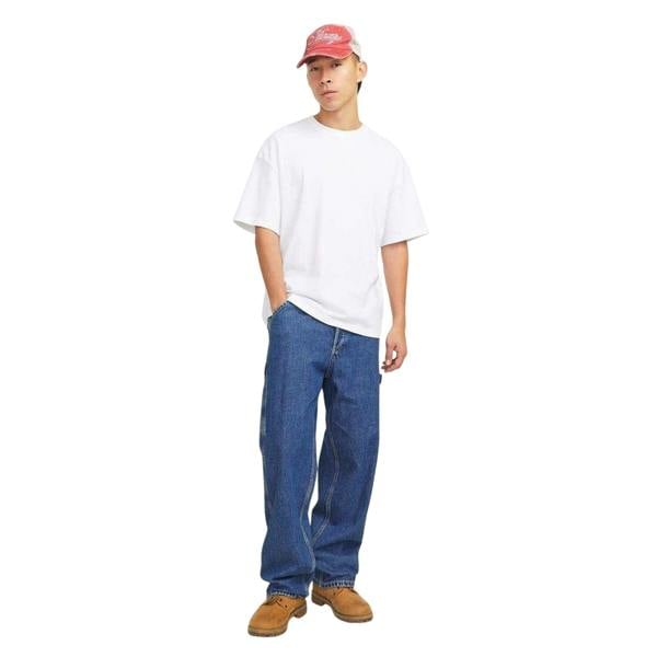 Jack And Jones Mens Alex Denim Relaxed Fit Jeans - Blue Denim - 