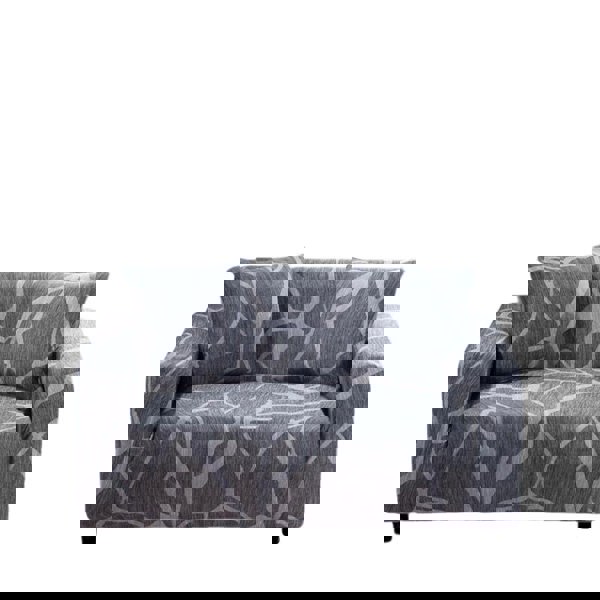 Anyhouz Anyseat 2 Seater Sofa Cover Dark Gray Style and Protection For Living Room Sofa Chair Elastic Stretchable Slipcover