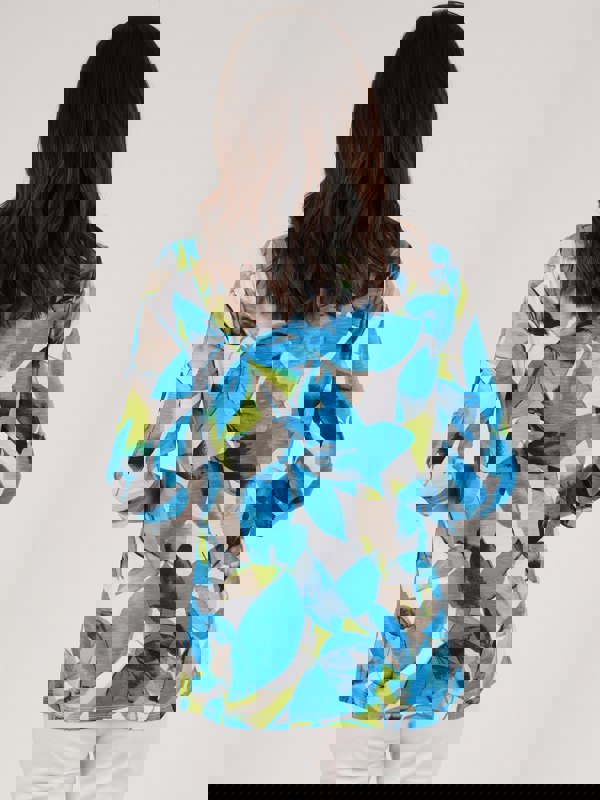 TIGI-Wear Patch Leaf Print Top