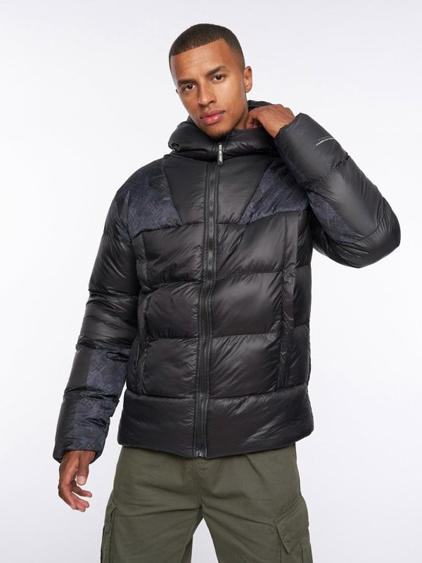 Duck and Cover Ryebank Padded Jacket Black Camo