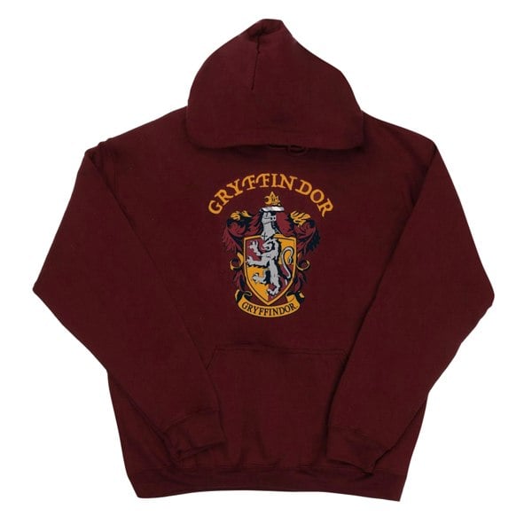 Harry Potter Boys Gryffindor Crest Hoodie - Burgundy