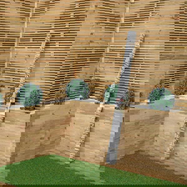 Samuel Alexander 1.5m x 2.1m Alexandria Large Outdoor Alfresco Patio Rug Mat in Grey