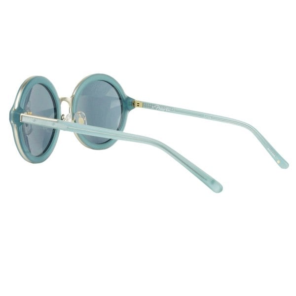 3.1 Phillip Lim round lens sunglasses in blue and silver