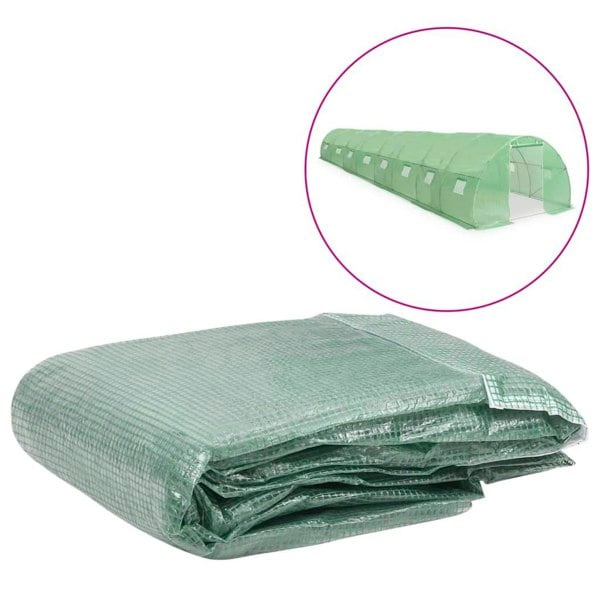Berkfield Greenhouse Replacement Cover (36 må_) 300x1200x200 cm Green
