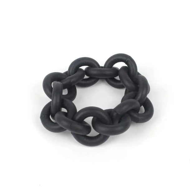 One Of A Kind Club Black chunky rubber bracelet