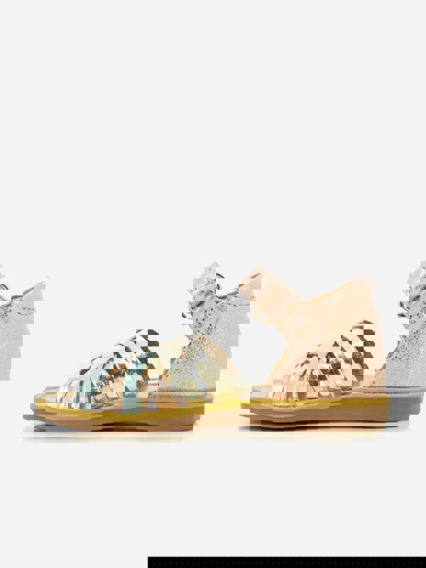 Pom D'Api Girls Leather Poppy Lux Sandals in Pink