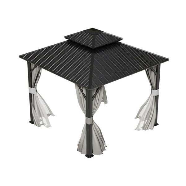 10×10ft/10×12ft Hardtop Patio Gazebo Living and Home 