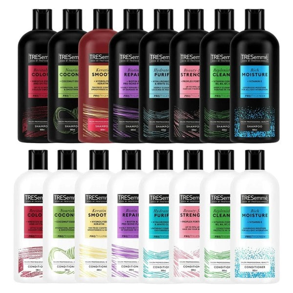 TRESemmé Shampoo & Conditioner Set 680ml w/ Vitamins B, C & E for All Hair Types