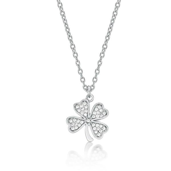 namana 925 Sterling Silver 4 Leaf Clover Pendant Necklace for Women