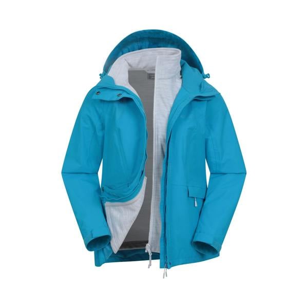 Mountain Warehouse Womens/Ladies Thunderstorm II 3 in 1 Waterproof Jacket - Bright Blue