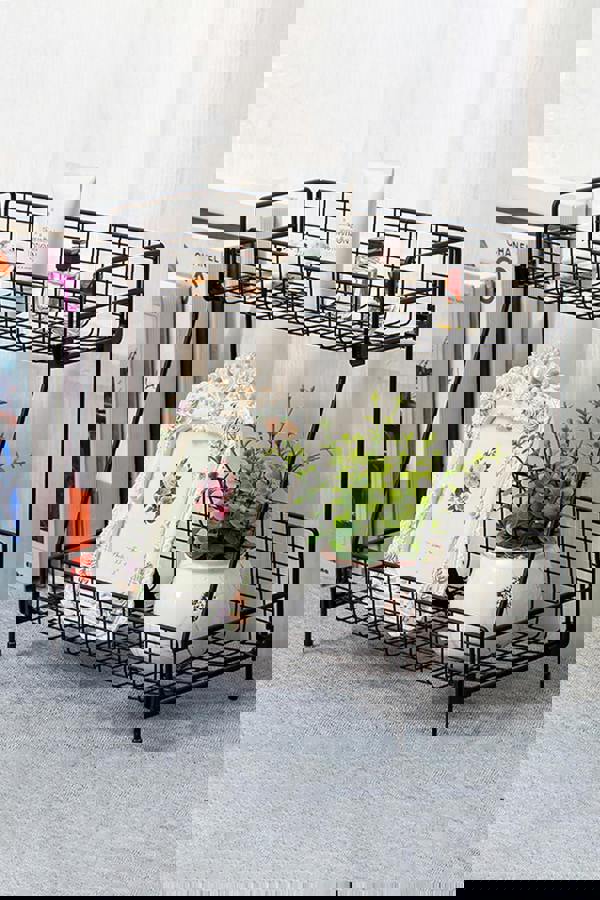 Living and Home 2-Tier Free Standing Cosmetic Organizer Kitchen Bathroom Storage Shelf  Countertop Spice Rack Holder 31.5cm