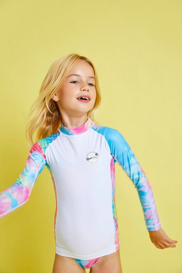BOARDIES Spiral Tie Dye Rash Guard