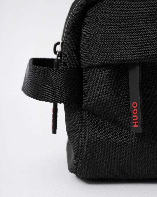 HUGO Ethon 3.0 Mens Washbag - Black 001 - CHO - Designer Mens Bags
