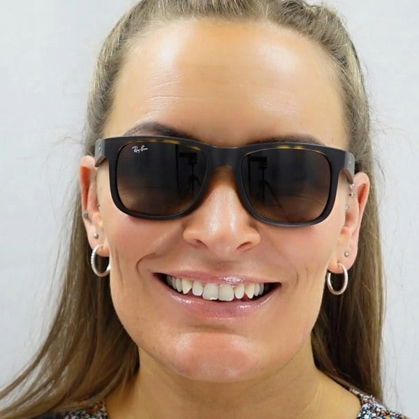 Ray-Ban Sunglasses Justin 4165 622/5A Black Gold Mirror