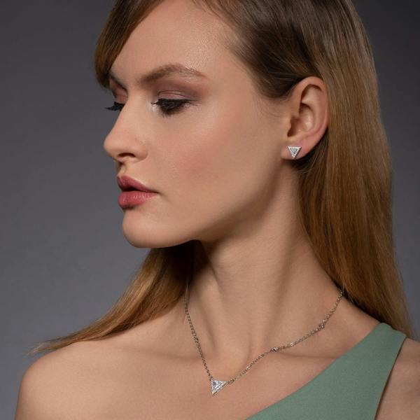 Trillion Stud Earrings for Women - namana.london