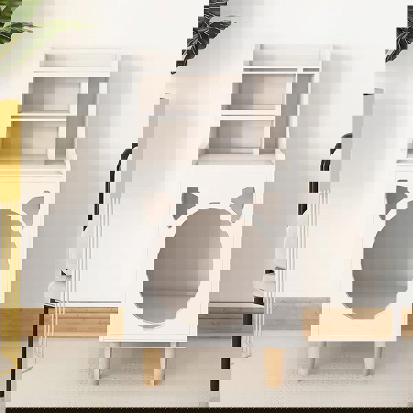 Pura Side Table With Pet House, Wood-Weilai Concept-Weilai Concept