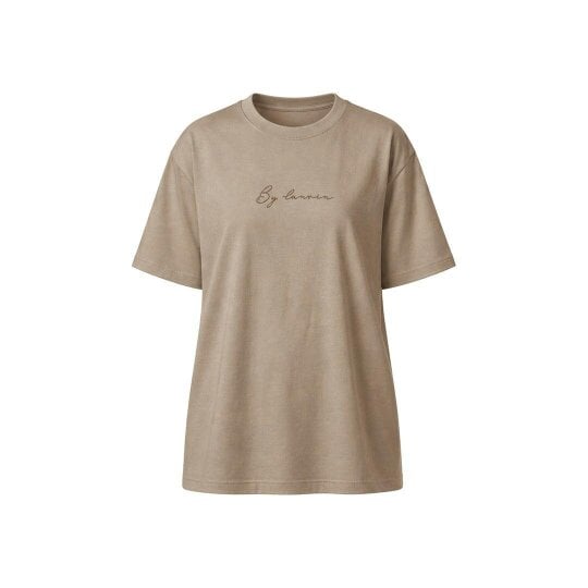 By Lanvin Signature Logo Taupe T-Shirt