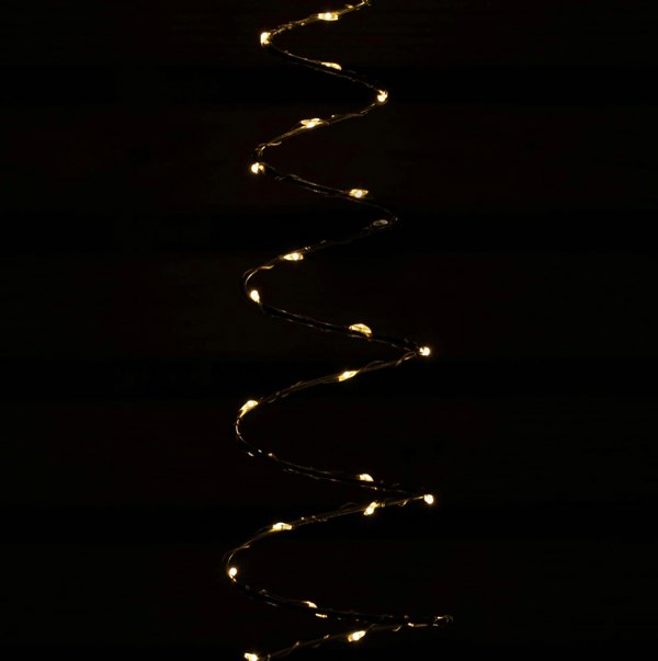 Samuel Alexander 30cm Set of 4 Light up Silver Shaped Christmas Tree Garden Path Lights with 200 Warm White LEDs