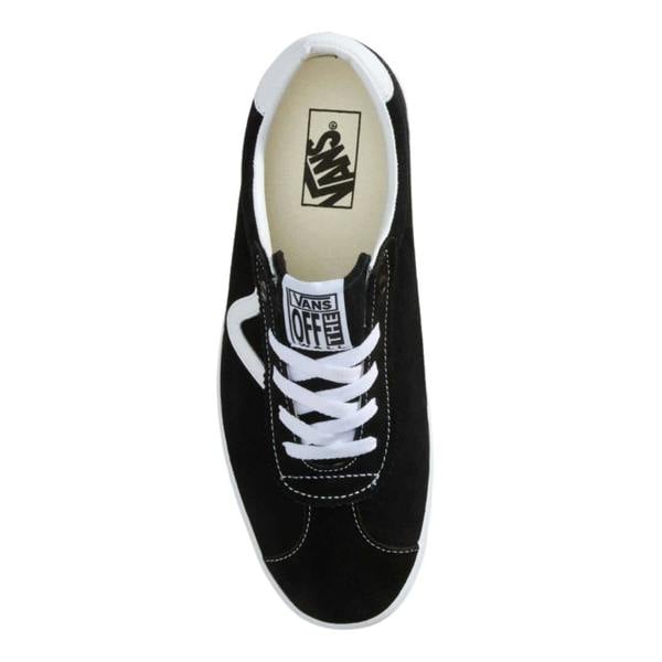Vans Sport Low Black White Casual Trainers UK 3