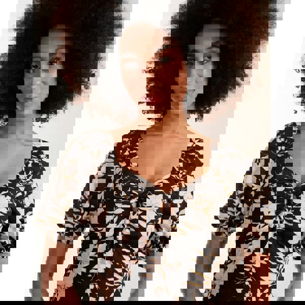 Blue Vanilla Ring Detail Milkmaid Mini Dress