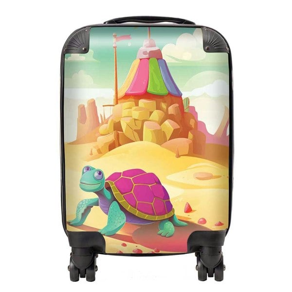 Warren Reed Turtle On A Beach Holiday Suitcase