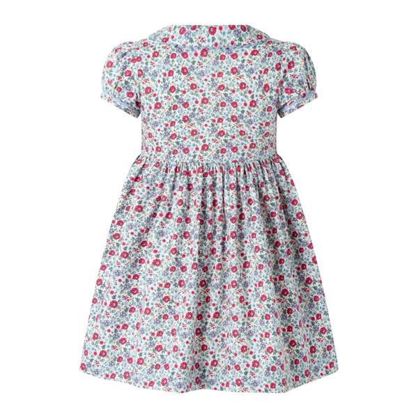 Rachel Riley Blue Floral Button-front Dress