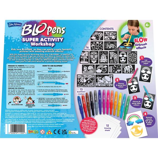 BLOPENS Super Activity Workshop – Complete Airbrush Craft Kit