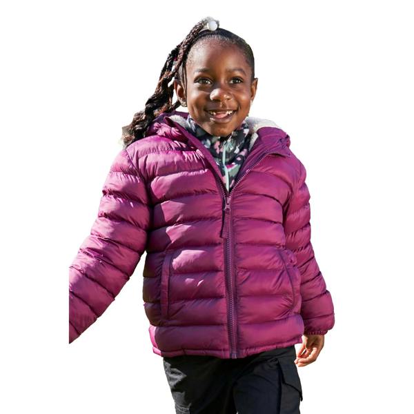 Mountain Warehouse Childrens/Kids Seasons Faux Fur Lined Padded Jacket - Pink - 