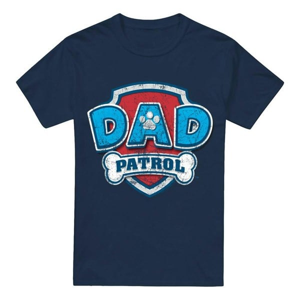 Paw Patrol Mens Dad Patrol Fathers Day T-Shirt - Navy
