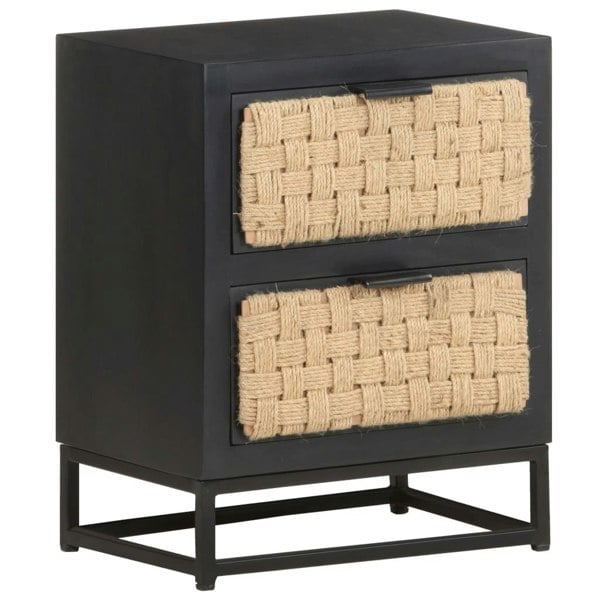 Berkfield Bedside Cabinet 40x30x50 cm Solid Mango Wood