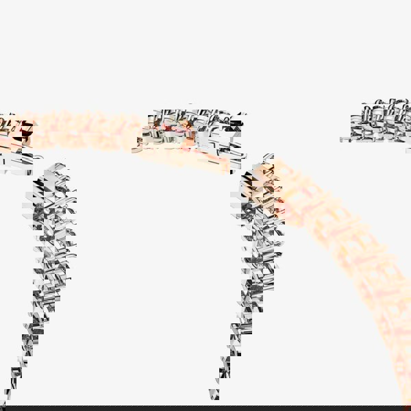 Swarovski Matrix White Rose Gold Plated Tennis Bracelet 5657659 M