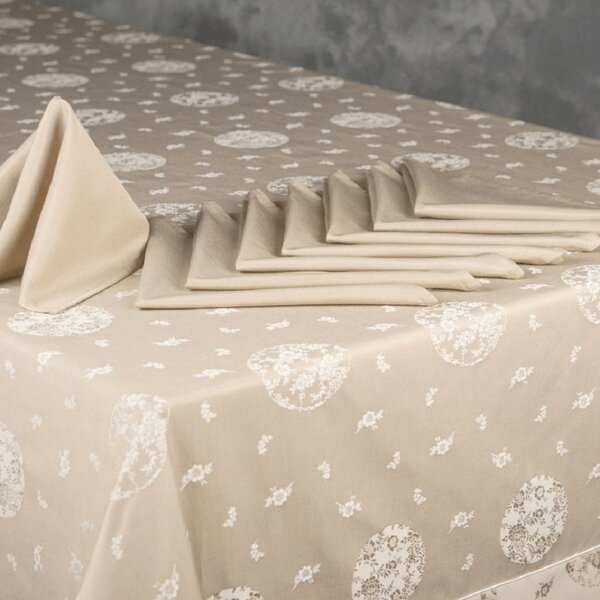 Cotton and Olive Pixie Tablecloth and Napkin Set