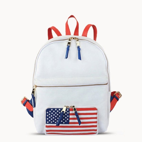 Assots London 'WASHINGTON' White Designer Full Grain Leather Laptop Backpack