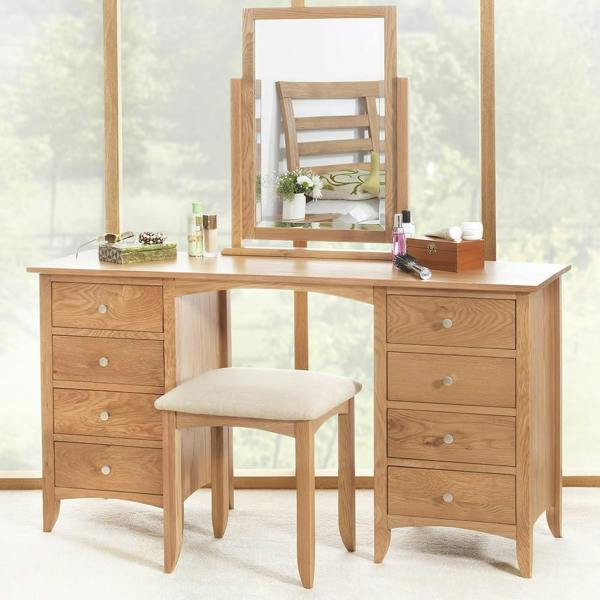Statement Furniture Edward Hopper Dressing Table Stool Modern Upholstered Bedroom Seat