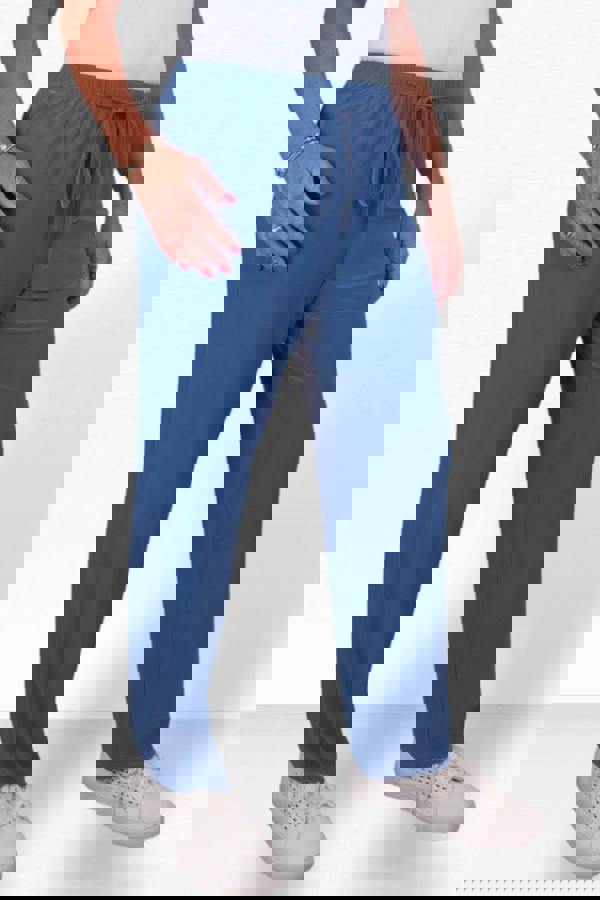 Paulo Due Women's Drawstring Elastic Waist Relaxed Fit Trousers