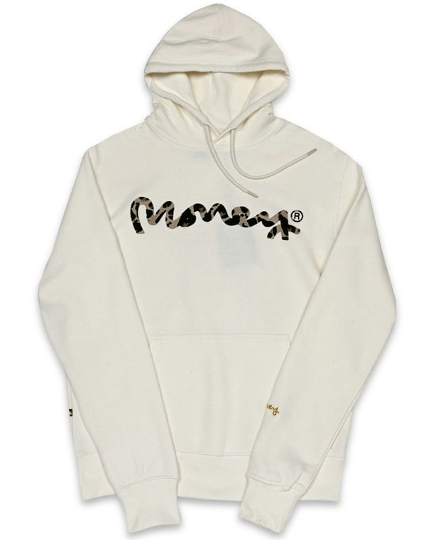 Money Sig Ape Cheetah Hood Cloud White