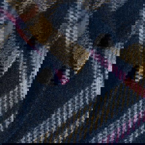 Heating & Plumbing London Evening Tales - Pure New Wool Blanket - Checkmate Navy