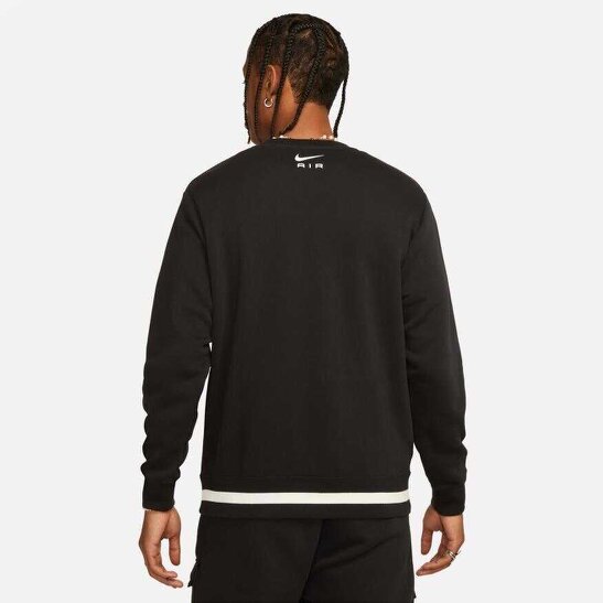 Nike Air Swoosh Fleece Sweatshirt Black/White