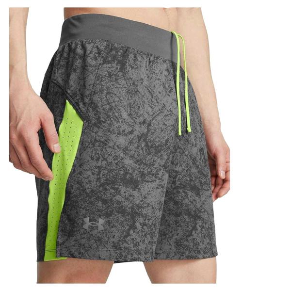 Under Armour Mens Launch Pro Running Shorts - Rock/Green - 