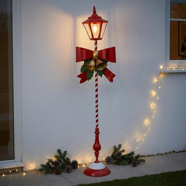 Garden Greatness Classic Christmas Light-Up Lamp Post