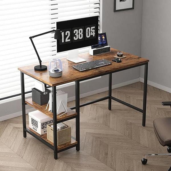 Computer Desk with 2 Adjustable shelves Chicago 120cm